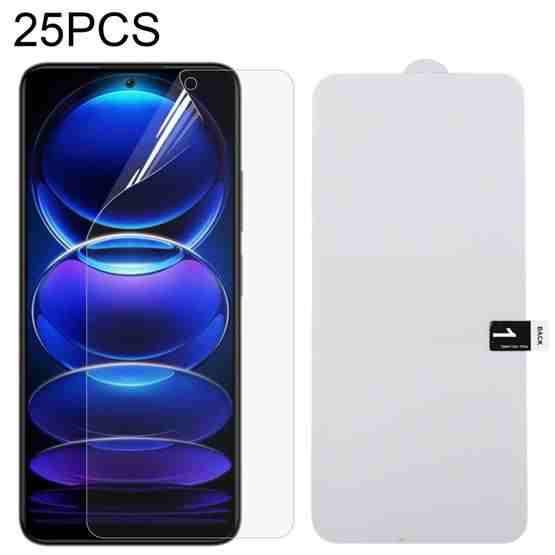 For Xiaomi Redmi Note 12 China / Note 12 Global 25pcs Full Screen Protector Explosion-proof Hydrogel Film - 1