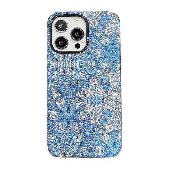 For iPhone 13 Pro Dual-side Laminating TPU Phone Case(Mandala Totem Flower) - 1