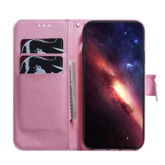 For Nokia C12 Coloured Drawing Flip Leather Phone Case(Magnolia) - 4