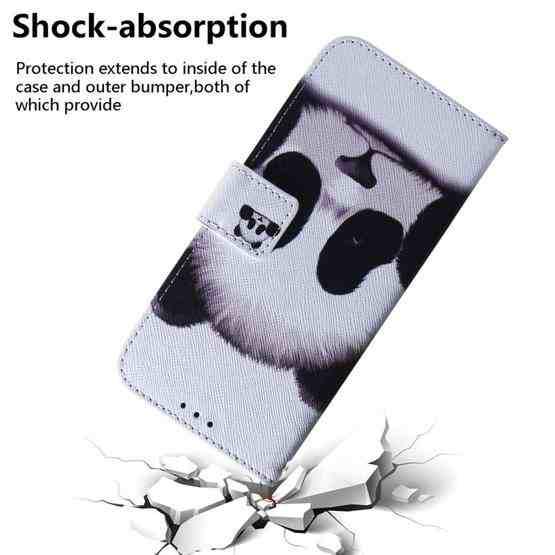 For Infinix Hot 30 Play Coloured Drawing Flip Leather Phone Case(Panda) - 7