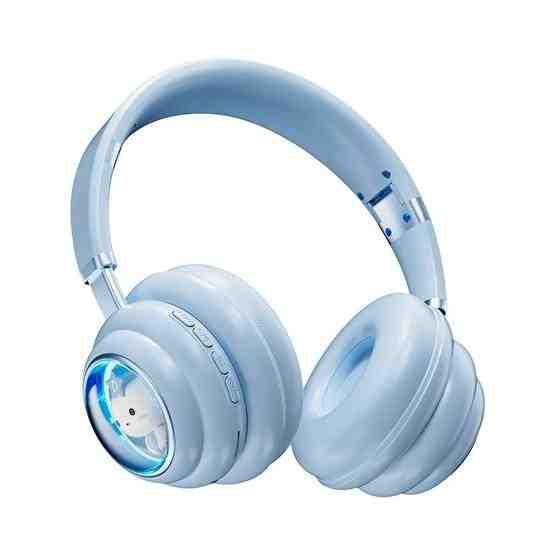 T&G KE-30 RGB Head Mounted Wireless Bluetooth Headset(Blue) - 1