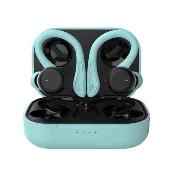 T&G T40 TWS IPX6 Waterproof Hanging Ear Wireless Bluetooth Earphones with Charging Box(Blue) - 1