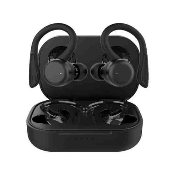 T&G T40 TWS IPX6 Waterproof Hanging Ear Wireless Bluetooth Earphones with Charging Box(Black) - 1