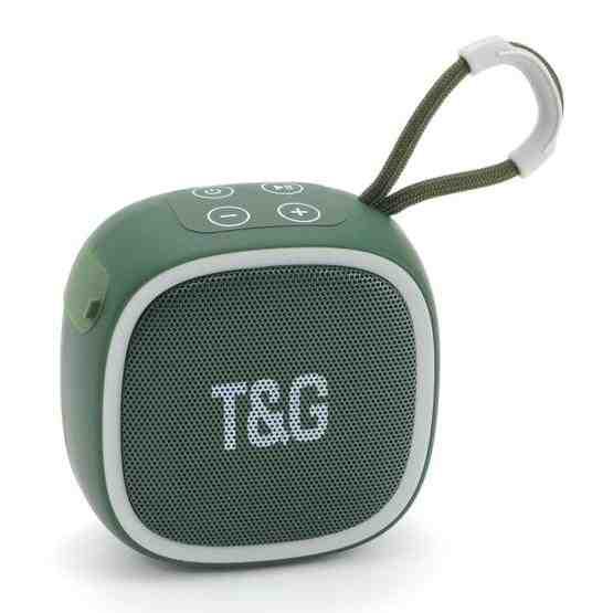 T&G TG659 Outdoor Portable TWS Mini Bluetooth Speaker(Dark Green) - 1