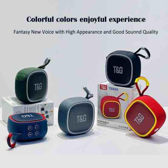 T&G TG659 Outdoor Portable TWS Mini Bluetooth Speaker(Red) - 3