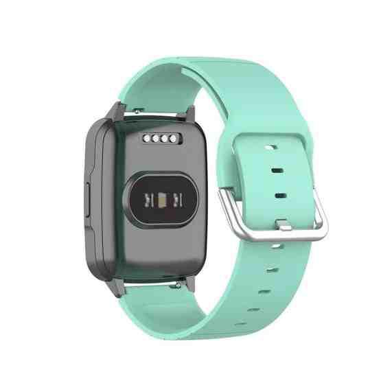For Xiaomi Haylou Smart Watch LS01 / Smart Watch 2 LS02 Silicone Watch Band, Size: 19mm(Teal) - 2