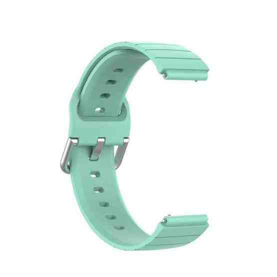 For Xiaomi Haylou Smart Watch LS01 / Smart Watch 2 LS02 Silicone Watch Band, Size: 19mm(Teal) - 4