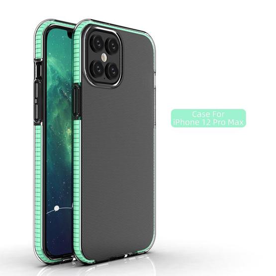 For Iphone 12 Pro Max Tpu Double Color Shockproof Protective Case Mint Green Flutter Shopping Universe
