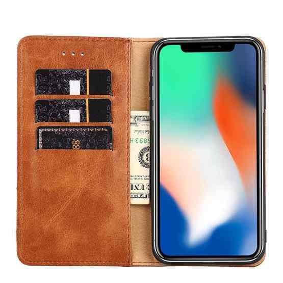 For iPhone 11 Non-Magnetic Retro Texture Horizontal Flip Leather Case with Holder & Card Slots & Wallet(Brown) - 4