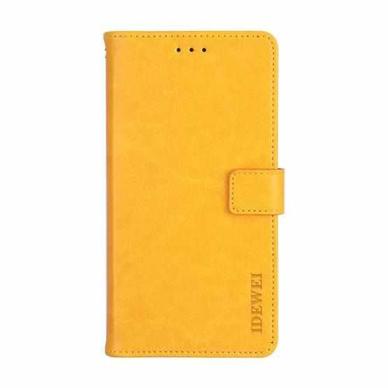 For OPPO Realme 7 idewei Crazy Horse Texture Horizontal Flip Leather Case with Holder & Card Slots & Wallet(Yellow) - 2