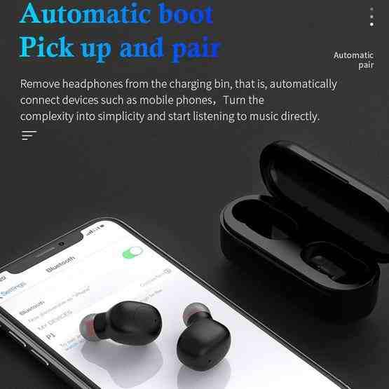 P1 TWS Bluetooth 5.0 Binaural Stereo Wireless Sports Bluetooth Earphone(Black) - 7