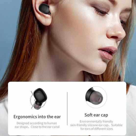 P1 TWS Bluetooth 5.0 Binaural Stereo Wireless Sports Bluetooth Earphone(Black) - 15