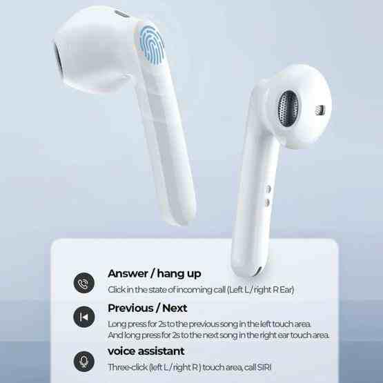 JOYROOM JR-T09 Bluetooth 5.0 Ture Wireless TWS Semi-in-ear Bluetooth Earphone with Charging Box - 12