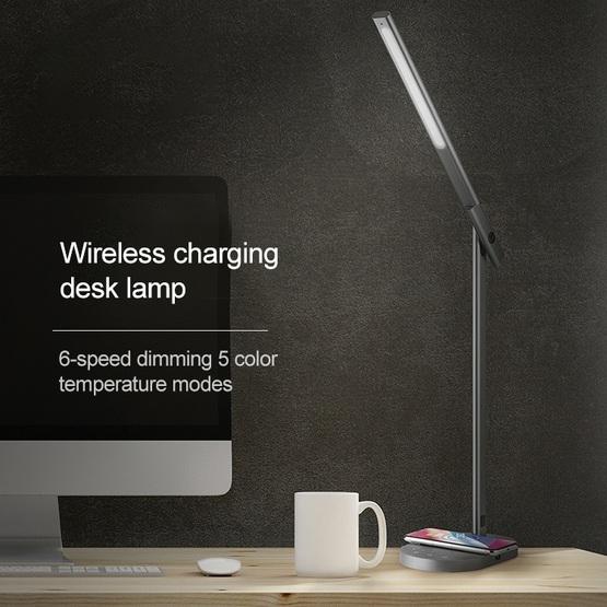 Momax QL1 2 in 1 Qi Standard Fast Charging Wireless Charger LED Desk Lamp - 7