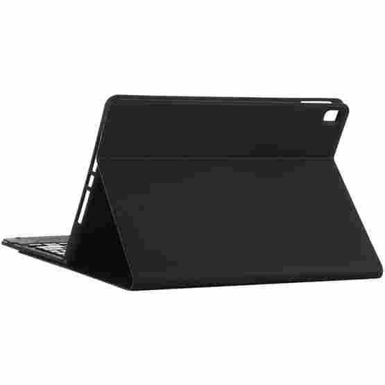 TG-102BC Detachable Bluetooth Black Keyboard + Microfiber Leather Tablet Case for iPad 10.2 inch / iPad Air (2019), with Touch Pad & Pen Slot & Holder(Black) - 4