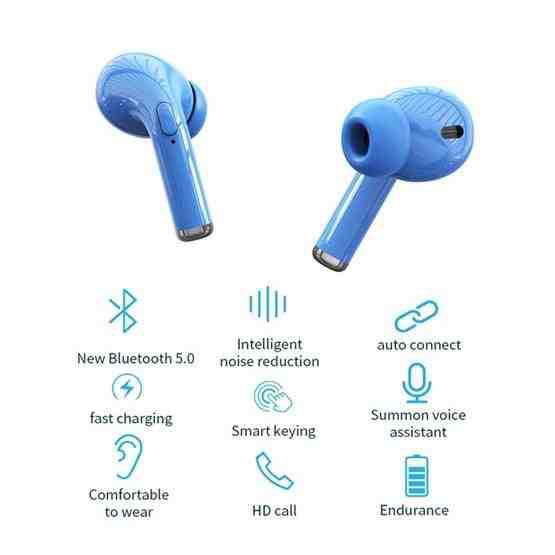 M-A8 TWS Macaron Business Single Wireless Bluetooth Earphone V5.0 with Charging Cable(Black) - 3