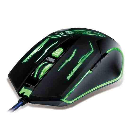 K-RAY M689 USB Wired Mechanical Gaming Mouse,3 Color LED Backlight –Black 