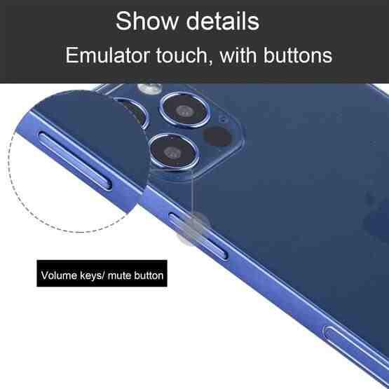 For iPhone 12 Pro Max Black Screen Non-Working Fake Dummy Display Model, Light Version(Aqua Blue) - 5