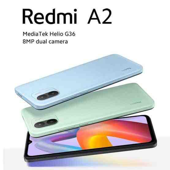 [HK Warehouse] Xiaomi Redmi A2 Global Version, 2GB+32GB, 5000mAh Battery, 6.52 inch Android 12 GO MediaTek Helio G36 Octa Core up to 2.2GHz, Network: 4G, Dual SIM, Support Google Play(Green) - 2
