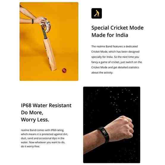 [HK Warehouse] Realme Band 0.96 inch Color Screen IP68 Waterproof Smart Wristband Bracelet, Support Real-time Heart Rate Monitor & Intelligent Tracker & Sleep Quality Monitor & USB Direct Charge(Black) - 11
