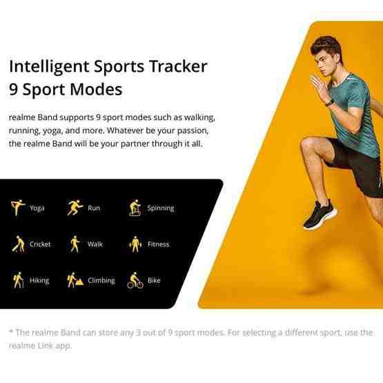 [HK Warehouse] Realme Band 0.96 inch Color Screen IP68 Waterproof Smart Wristband Bracelet, Support Real-time Heart Rate Monitor & Intelligent Tracker & Sleep Quality Monitor & USB Direct Charge(Black) - 14