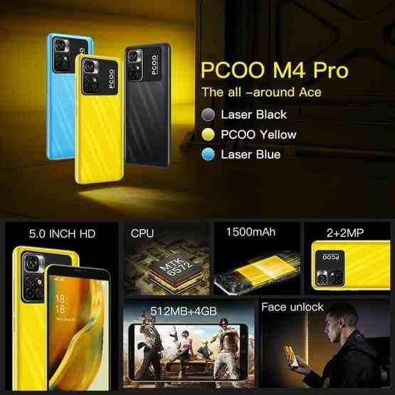 M4 Pro / T85, 512MB+4GB, 5.0 inch Screen, Face Identification, Android 4.4 MTK6572 Dual Core, Network: 3G (Blue) - 4