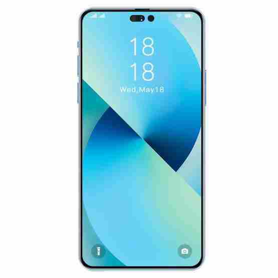 i14 Pro Max / H208, 3GB+32GB, 6.5 inch, Face Identification, Android 8.1 MTK6753 Octa Core, Network: 4G (Blue) - 2
