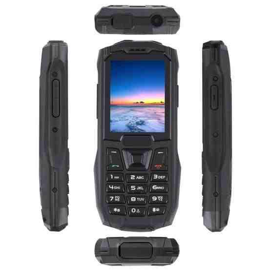 Rugtel R2C Rugged Phone, IP68 Waterproof Dustproof Shockproof, 2.4 inch, MTK6261D, 2500mAh Battery, SOS, FM, Dual SIM(Black) - 8
