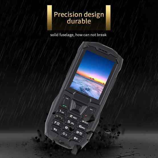 Rugtel R2C Rugged Phone, IP68 Waterproof Dustproof Shockproof, 2.4 inch, MTK6261D, 2500mAh Battery, SOS, FM, Dual SIM(Black) - 11