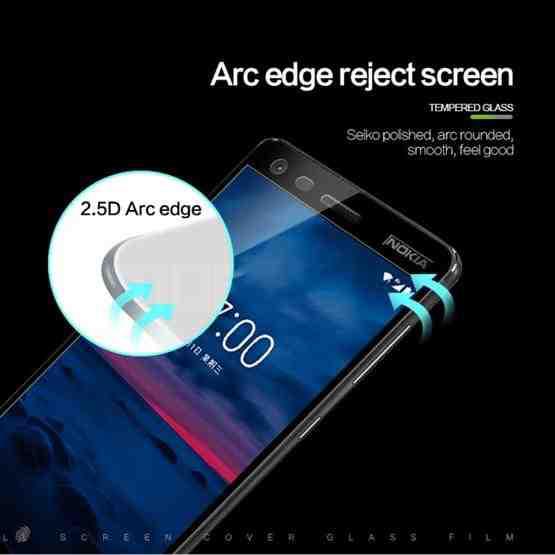 MOFI for Nokia 2 9H Surface Hardness 2.5D Arc Edge Full Screen Tempered Glass Film Screen Protector (Black) - 4