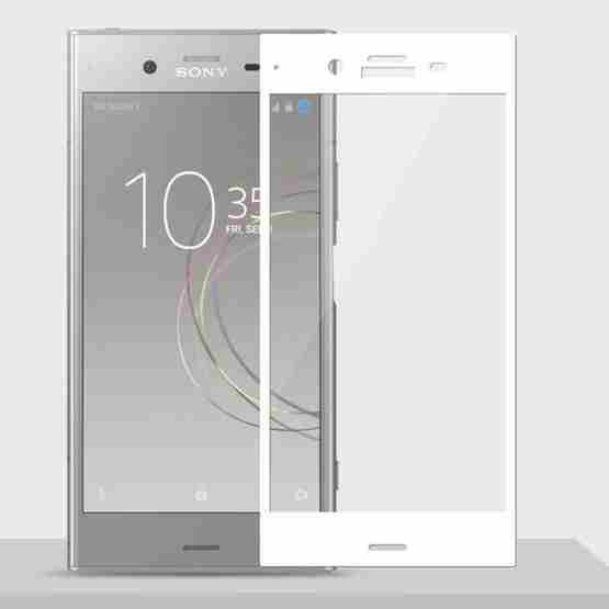MOFI for Sony Xperia XZ1 Full Screen 9H Hardness 2.5D Explosion-proof Tempered Glass Screen Film (White) - 2