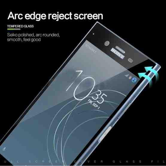 MOFI for Sony Xperia XZ1 Full Screen 9H Hardness 2.5D Explosion-proof Tempered Glass Screen Film (White) - 3