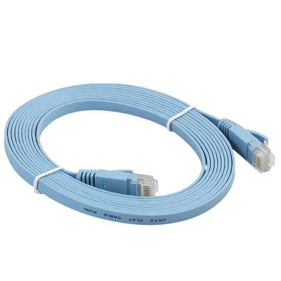 Cables & Accessories 3m CAT6 Ultra-Thin Flat Ethernet Network LAN Cable Patch Lead RJ45 Color : Blue