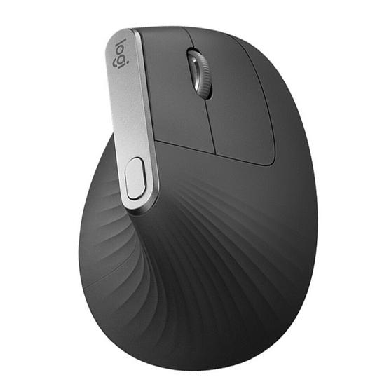 overfladisk gøre ondt mount Logitech MX Vertical 4000DPI USB-C / Type-C + Unifying + Bluetooth  Three-mode Ergonomic Wireless Vertical Optical Mouse (Black) - Flutter  Shopping Universe