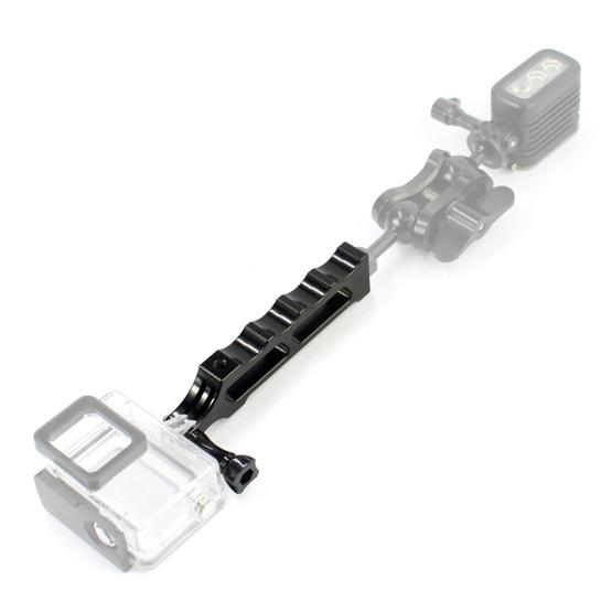 Black Camera Accessories Aluminum Alloy Tactical Hand Holder Grip for DJI New Action Camera Support GoPro New Hero /HERO7 /6/5 /5 Session /4 Session /4/3+ /3/2 /1 Xiaoyi and Other Action Cameras