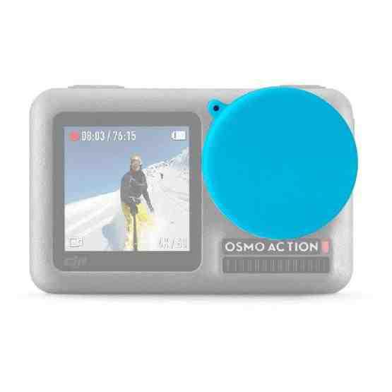 PULUZ Silicone Protective Lens Cover for DJI Osmo Action(Blue) - 1