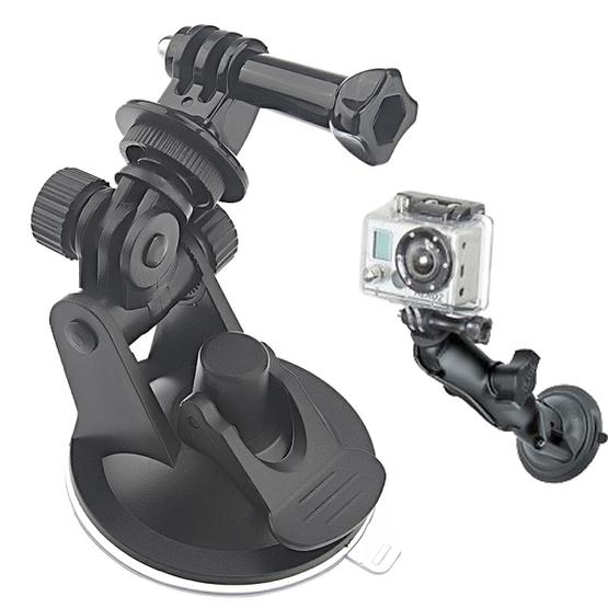 Action Camera Car Suction Cup Mount Braket for GoPro Hero 6/5/5 Session/4 Session/4/3+/3/2/1 and Other Action Cameras 