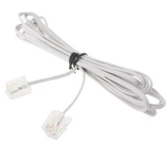 4 Core RJ11 to RJ11 Telephone cable, Length: 5m - 3