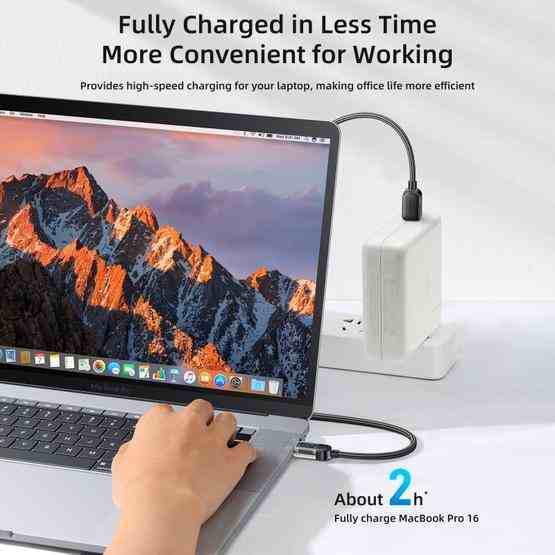 JOYROOM S-CC100A4 100W USB-C / Type-C to USB-C / Type-C Digital Display Fast Charging Data Cable, Cable Length:1.2m (Black) - 4