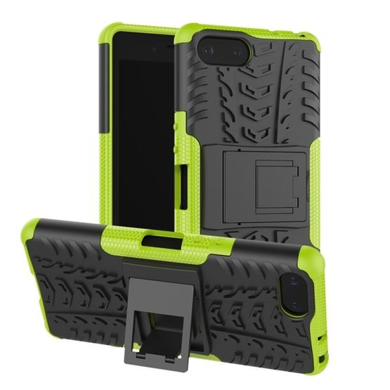 Tire Texture Tpu Pc Shockproof Case For Sony Xperia Xz4 Compact With Holder Green Flutter Shopping Universe