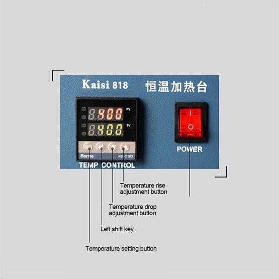 Kaisi 818 Heating Station Constant Temperature Heating Plate, US Plug - 7