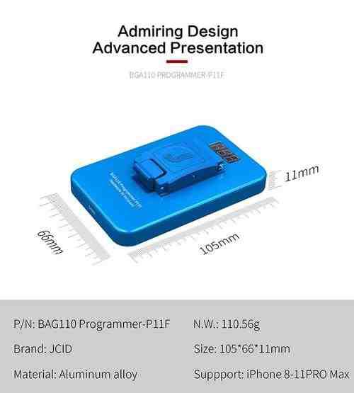 JC P11F BGA110 Programmer For iPhone 8-11 Pro Max/iPad Air 3/mini 5 - 9