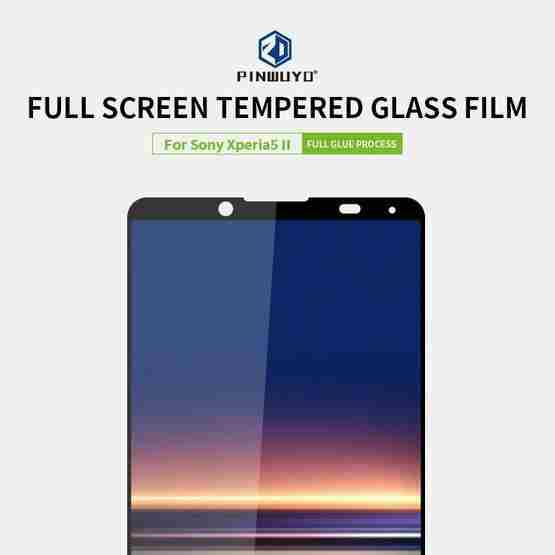 For Sony Xperia5 II PINWUYO 9H 2.5D Full Screen Tempered Glass Film(Black) - 5