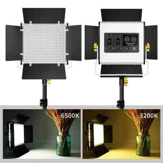 VLOGLITE W660S For Video Film Recording 3200-6500K Lighting LED Video Light With Tripod, Plug:US Plug - 3