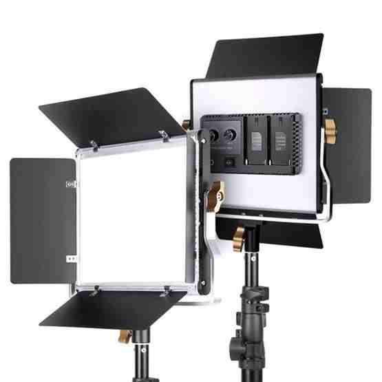 VLOGLITE W660S For Video Film Recording 3200-6500K Lighting LED Video Light With Tripod, Plug:UK Plug - 2