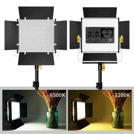 VLOGLITE W660S For Video Film Recording 3200-6500K Lighting LED Video Light With Tripod, Plug:UK Plug - 3