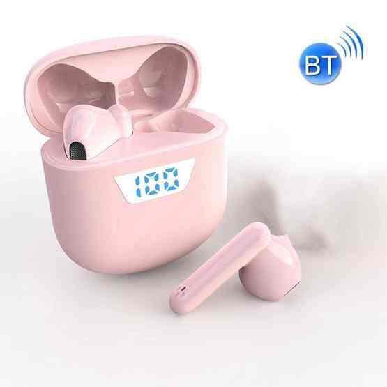 T88 TWS Binaural Digital Display Noise Canceling Headset Wireless Bluetooth Headset(Pink) - 1