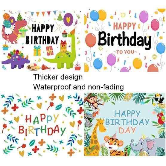 Birthday Party Background Cloth Decoration Shooting Cloth, Size: 90x70cm(HB021) - 3