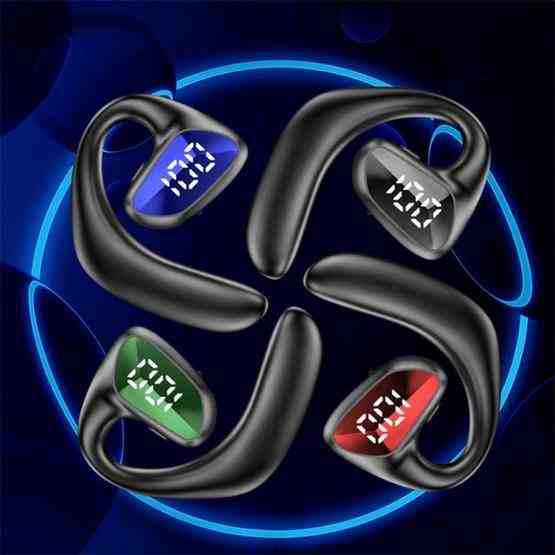 M-K8 Bluetooth Headset Ear Hanging Business Model Air Conduction Earphone(Black) - 2