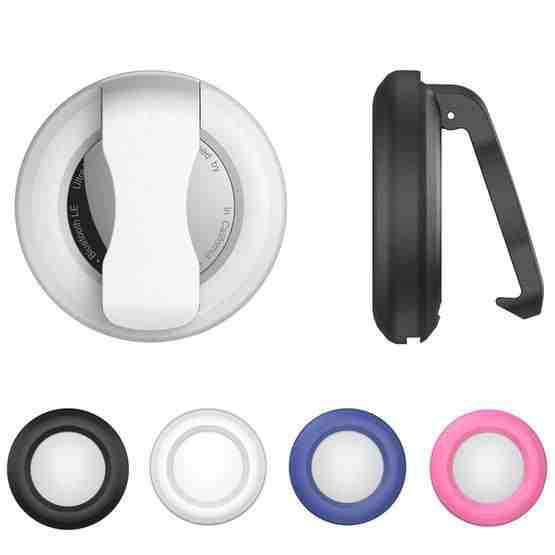 2pcs For AirTag Spring Clip Anti-lost Device Anti-fall Protective Cover, Color: White - 4